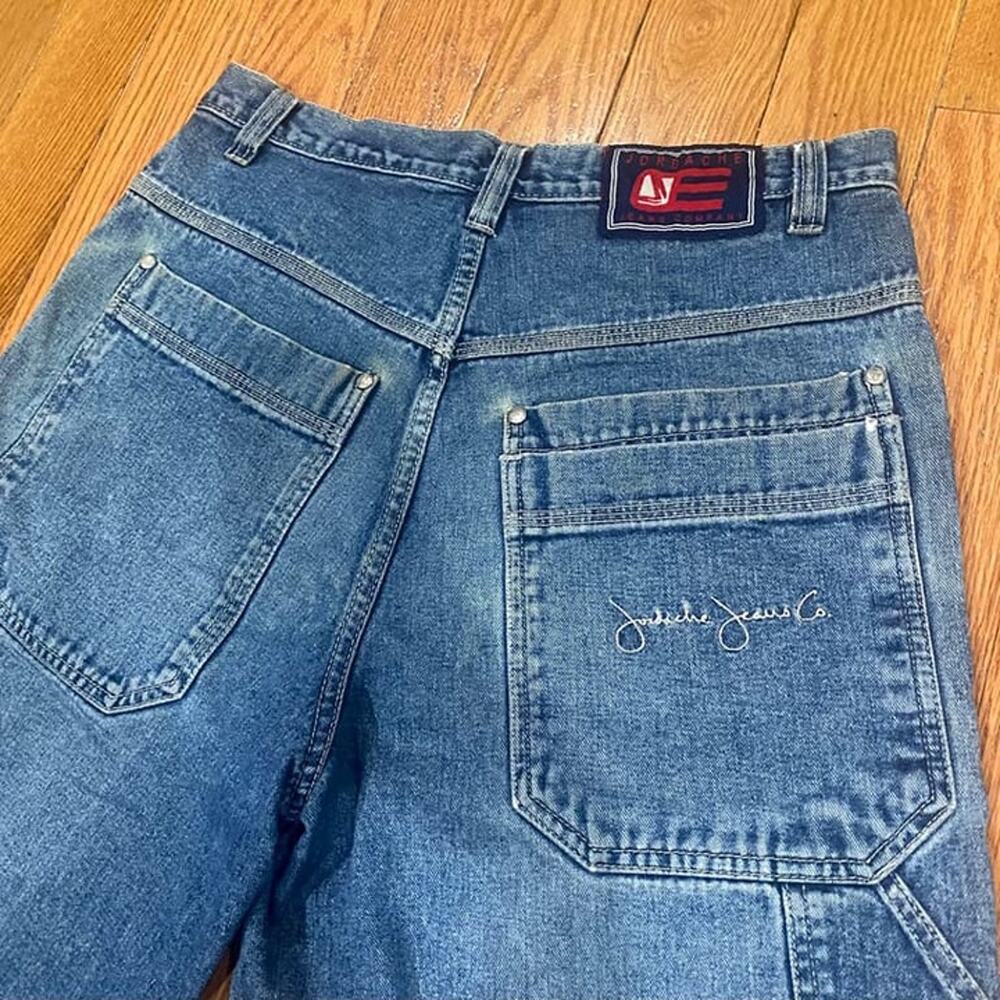 VTG Jordache Denim Wide Leg Jean Shorts SKATER Y2K JNCO Style JORTS Men’s 33
